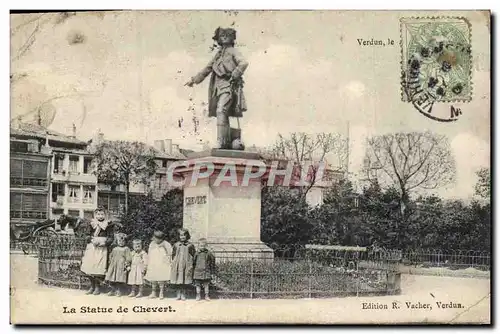 Cartes postales Verdun La Statue de Chevert Militaria Enfants