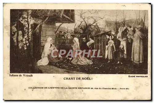 Cartes postales Chant De Noel Collection Juliaan de Vrendt