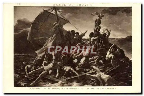 Cartes postales Musee Du Louvre Paris Gericault Le radeau de la Meduse
