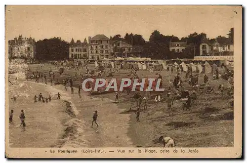 Cartes postales Le Pouliguen Vue sur la Plage Prise de la Jetee