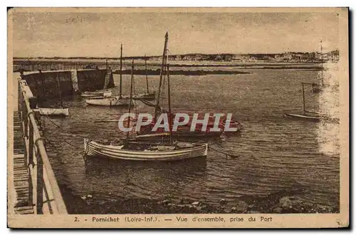 Cartes postales Pomichet Vue D&#39ensemble Prise du Port bateaux de peche