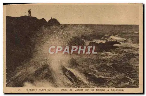 Cartes postales Pomichet Etude Vagues sur Rochers