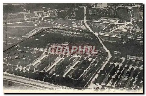 Ansichtskarte AK Camp de Chalons Vue prise en ballon prise du dessus de l&#39hopital militaire Militaria