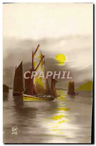 Cartes postales Fantaisie Bateau