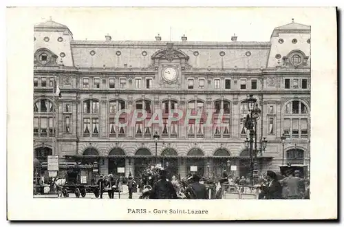 Cartes postales Paris Gare Saint Lazare