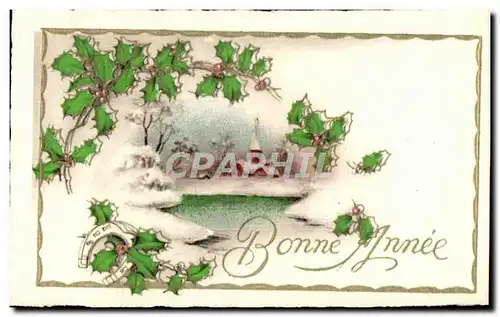 Cartes postales Fantaisie Fleurs Fer a cheval