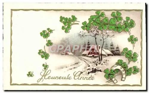 Cartes postales Fantaisie Fleurs Trefles