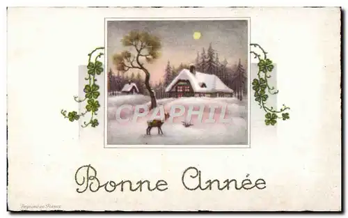 Cartes postales Fantaisie Bonne annee