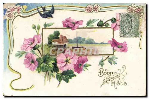 Cartes postales Fantaisie Fleurs