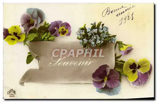 Cartes postales Fantaisie Fleurs