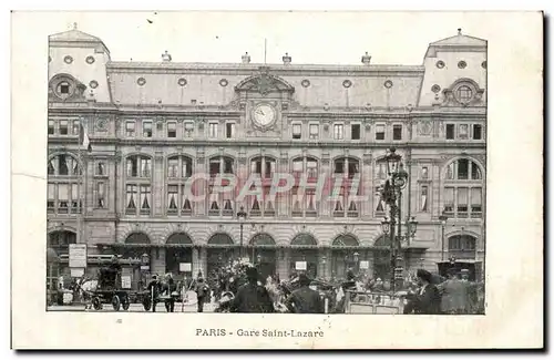 Cartes postales Paris Gare Saint Lazare