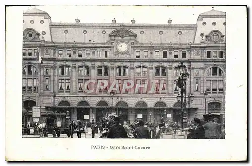 Cartes postales Paris Gare Saint Lazare