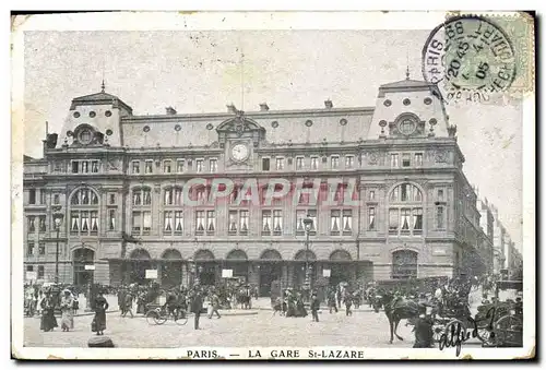 Cartes postales Paris Gare Saint Lazare