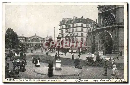 Cartes postales Paris Boulevard De Strasbourg Gare De L&#39Est