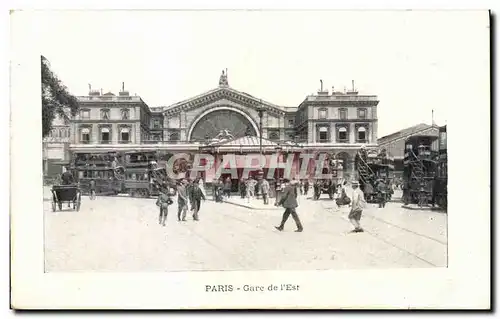 Ansichtskarte AK Paris Gare de l&#39Est Autobus