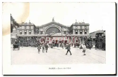 Ansichtskarte AK Paris Gare de l&#39Est Autobus