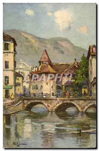 Ansichtskarte AK Annecy Le Pont Morens