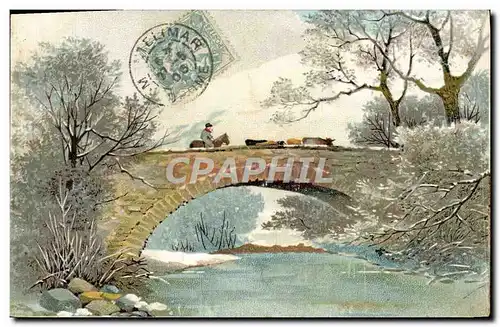 Cartes postales Fantaisie Paysan et boeufs