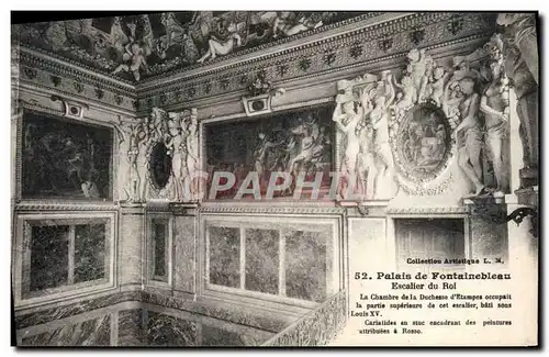 Ansichtskarte AK Palais De Fontainebleau Escalier du Roi