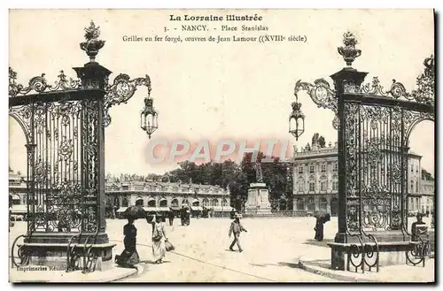 Cartes postales Nancy Grilles en Fer Forge