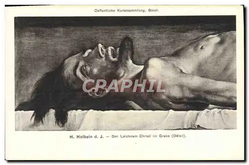 Ansichtskarte AK Holbein Der Leichnam Christi im Grabe Basel