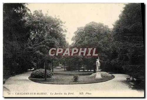 Ansichtskarte AK Chalons Sur Marne Le Jardin du Jard