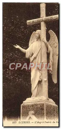 Cartes postales Lourdes L&#39Ange a L&#39Entree du calvaire