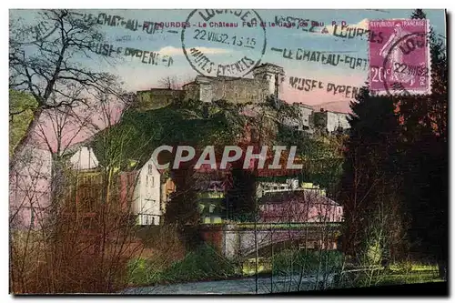 Cartes postales Lourdes Le Chateau Fort et le Gave