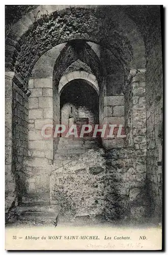 Ansichtskarte AK Abbaye Du Mont Saint Michel Les Cachots