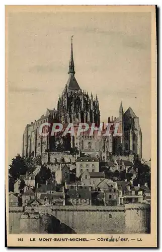 Cartes postales Abbaye Du Mont Saint Michel Cote de l'Est