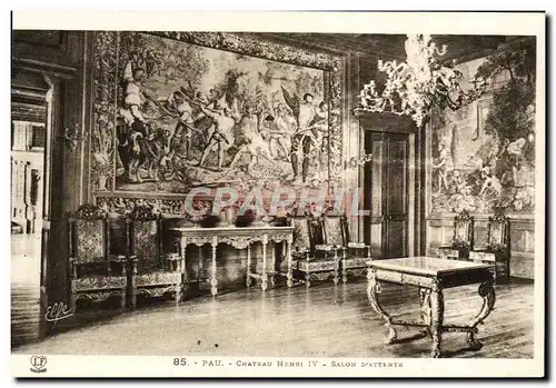 Cartes postales Pau Chateau Henri IV Salon d&#39attente