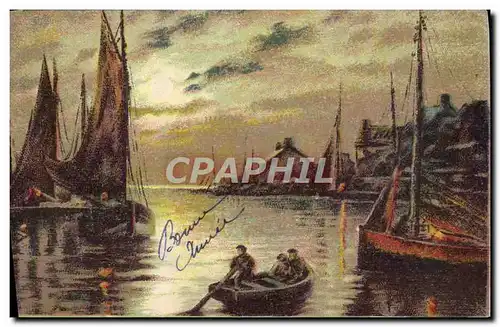 Cartes postales Bateaux de peche