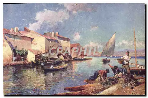 Cartes postales Paris Julien Gustave Gagliardini Rive heureuse Bateaux