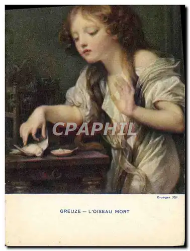 Cartes postales moderne Greuze L&#39oiseau mort