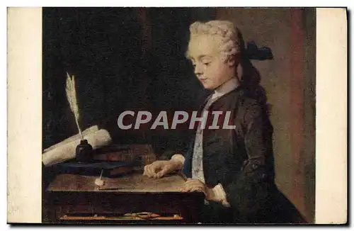 Moderne Karte Chardin L&#39enfant au Toton