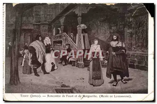 Cartes postalesTissot Rencontre de Faust et de Marguerite Musee du Luxembourg