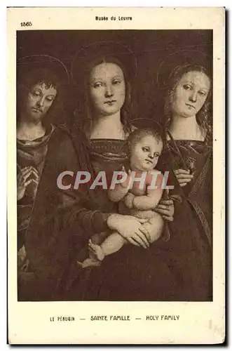 Cartes postales Sainte Famille Le Perugin Musee du Louvre Paris