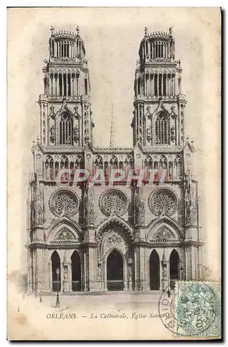 Cartes postales Orleans La Cathedrale Eglise Sainte Croix