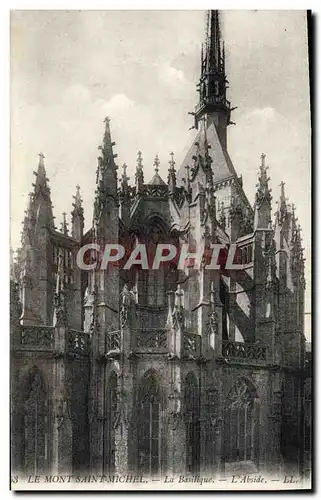 Cartes postales Le Mont Saint Michel La Basilique L'Abside