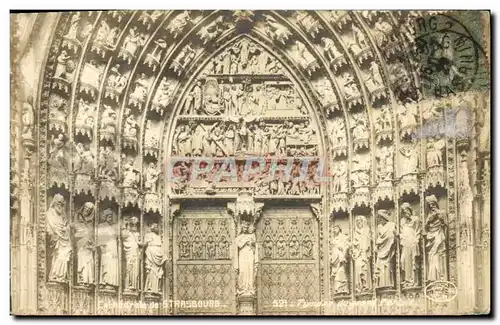 Cartes postales Strasbourg Cathedrale Tympan du grand portail