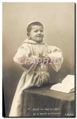 Cartes postales Fantaisie Enfant Moine