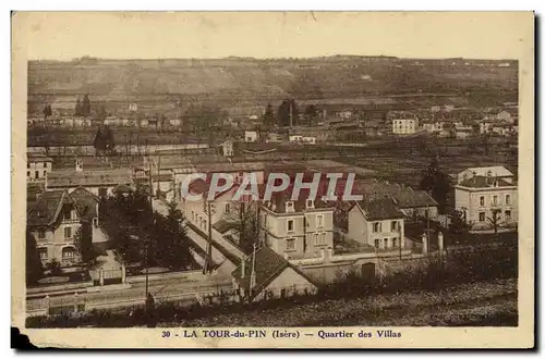 Cartes postales La Tour du Pin Quartier des Villas