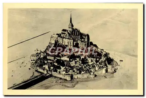 Cartes postales Le Mont Saint Michel Vue Prise En Avion