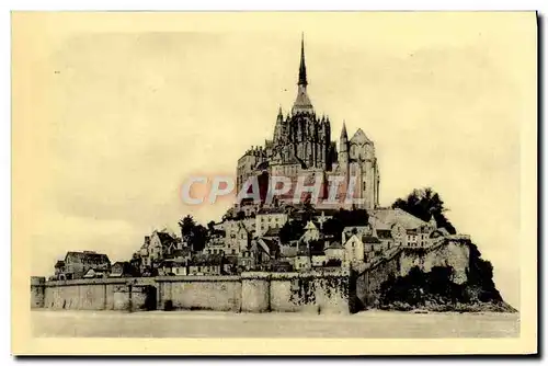 Ansichtskarte AK Abbaye Du Mont Saint Michel Vue Generale Face Est