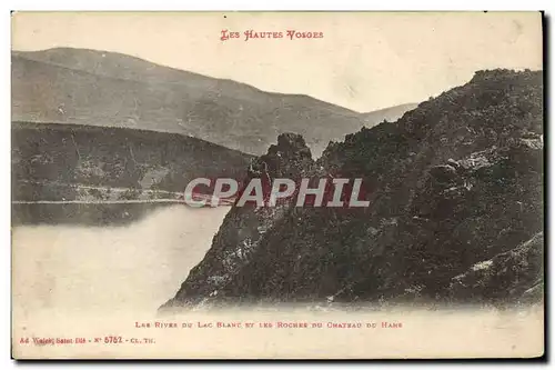 Cartes postales Les Hautes Vosges Les Rivers Du Lac Blanc Et Les Roches Du Chateau Du Hans