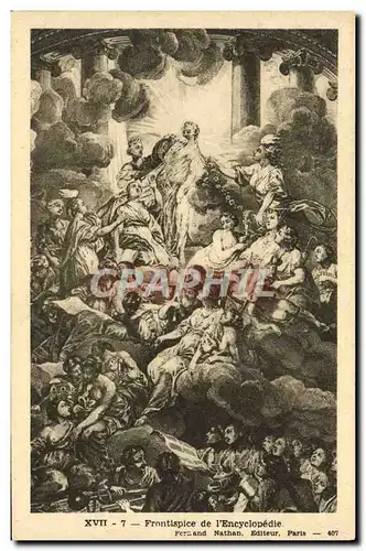 Cartes postales Frontispice De l&#39Encyclopedie