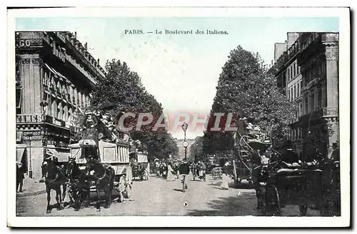 Cartes postales Paris Le Boulevard Des Italiens