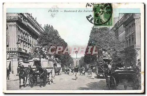 Cartes postales Paris Boulevard Des Italiens