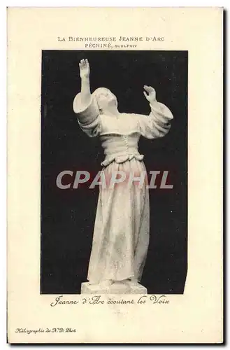 Cartes postales La Bienheureuse Jeanne D&#39Arc Pechine Jeanne D&#39Arc Ecoutant Les Voix