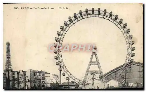 Cartes postales Paris La Grand Roue Tour Eiffel